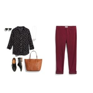 Wine red pants